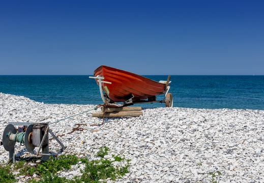 Båd på strand